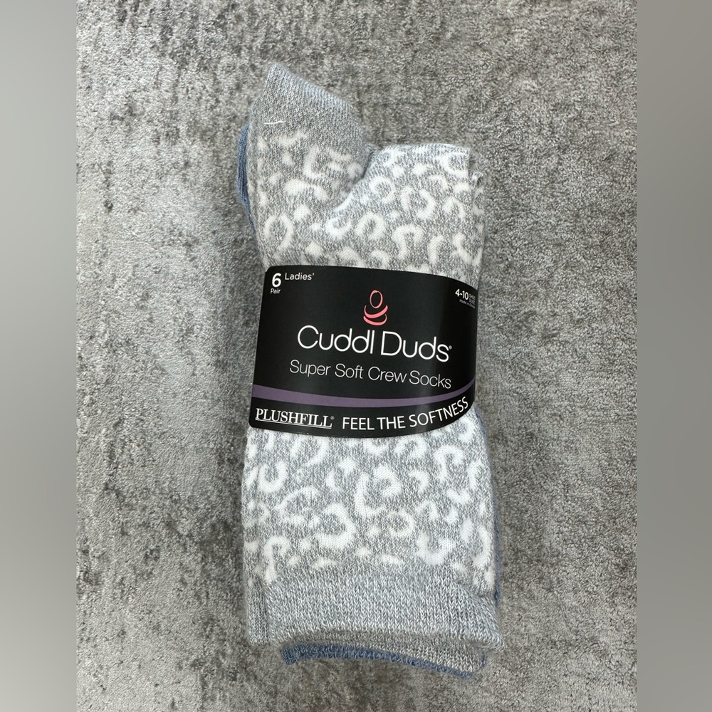 Cuddl Duds Crew Socks - 6 pack